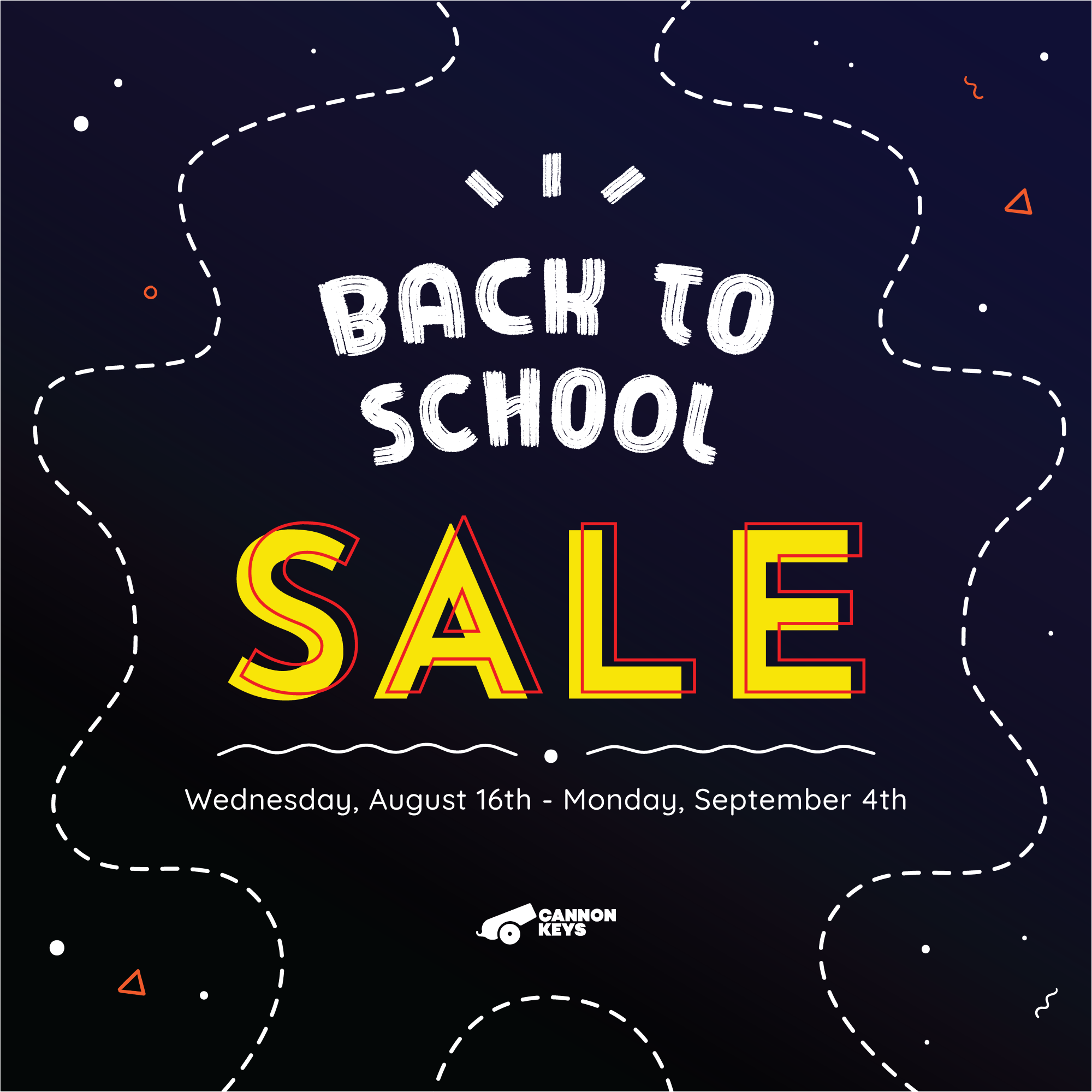 CannonKeys Back to School Sale