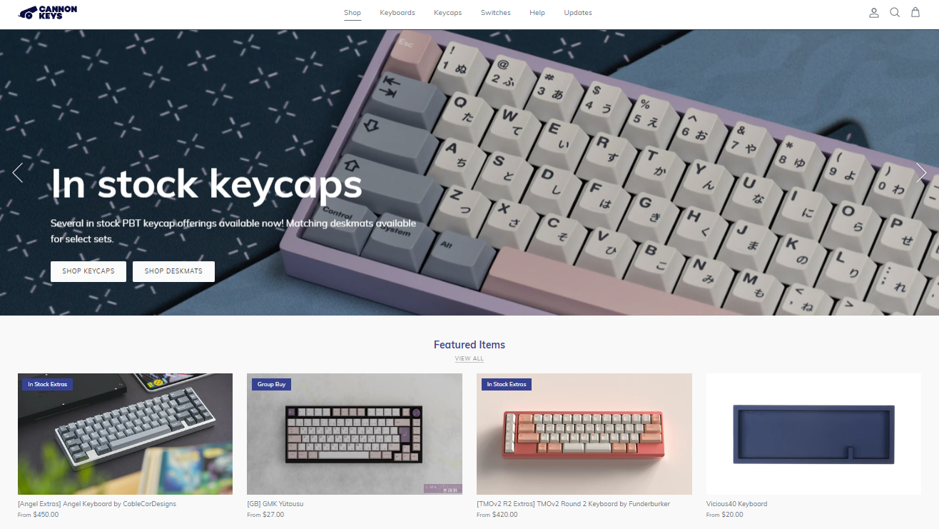 CannonKeys Site Refresh