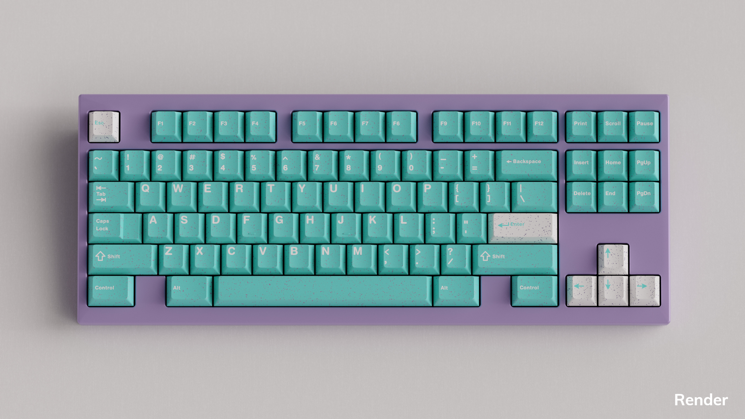 WS Purquoise Keycaps