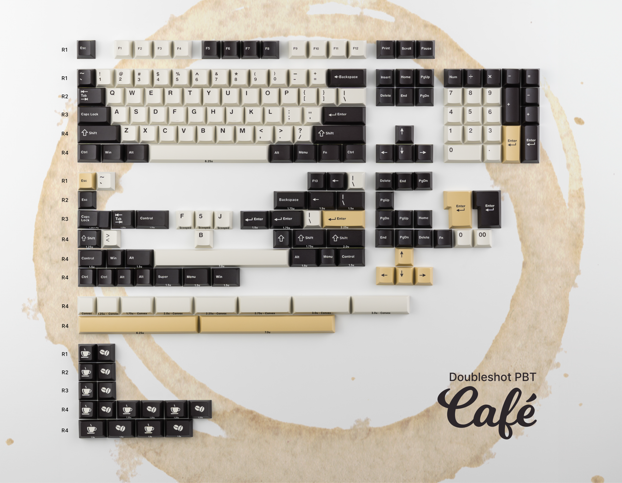 WS Cafe Keycaps