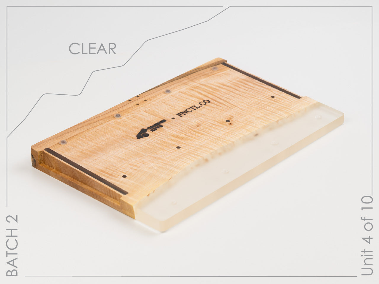 WANTKEY SBS DECK2 koti EXCLUSIVE+天板 koti Wood Bakeneko60 - Live Edge Wood & Resin - Fnctl.co x CannonKeys