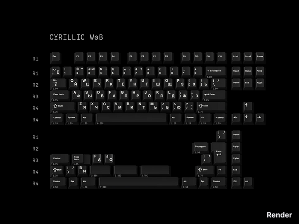 キーボード GMK Cyrillic Beige Base GMK Cyrillic Beige & Cyrillic White on Black – CannonKeys