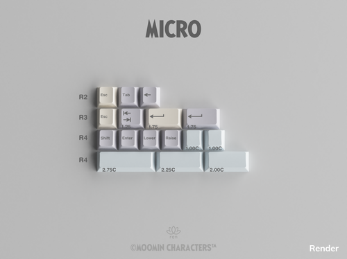 Gmk MooMin キーキャップ( 3kit) GMK CYL Moomin – Oblotzky Industries