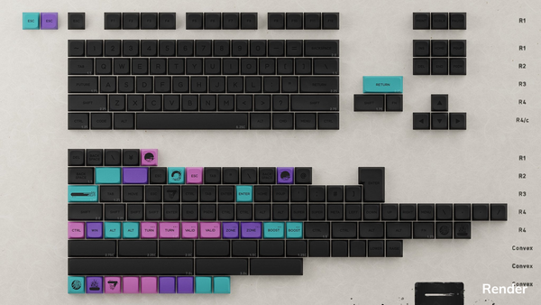 MDA Future Suzuri Legend Kit キーキャップ MDA Future Suzuri – CannonKeys