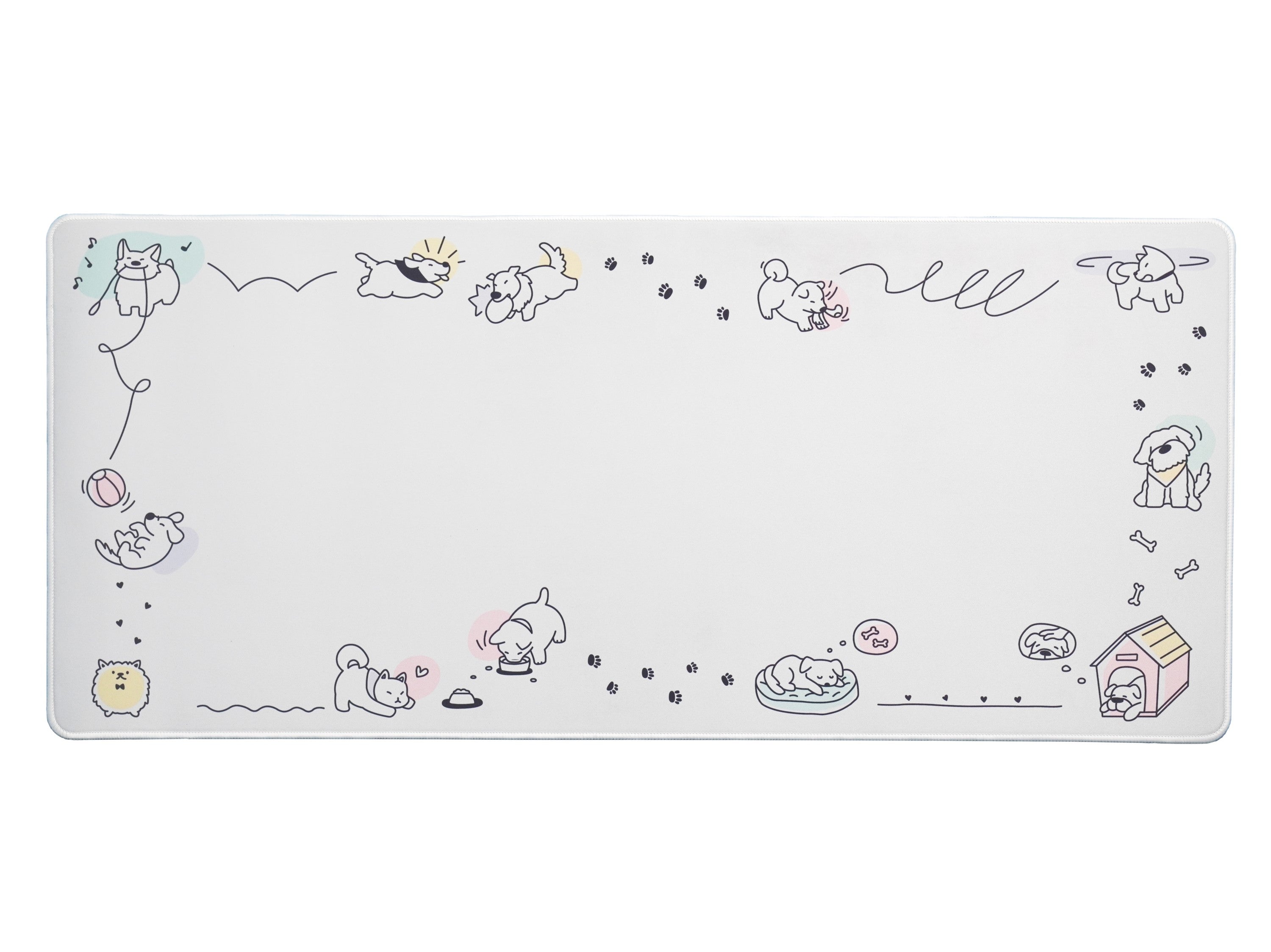 Cats and Dogs Border Deskmat