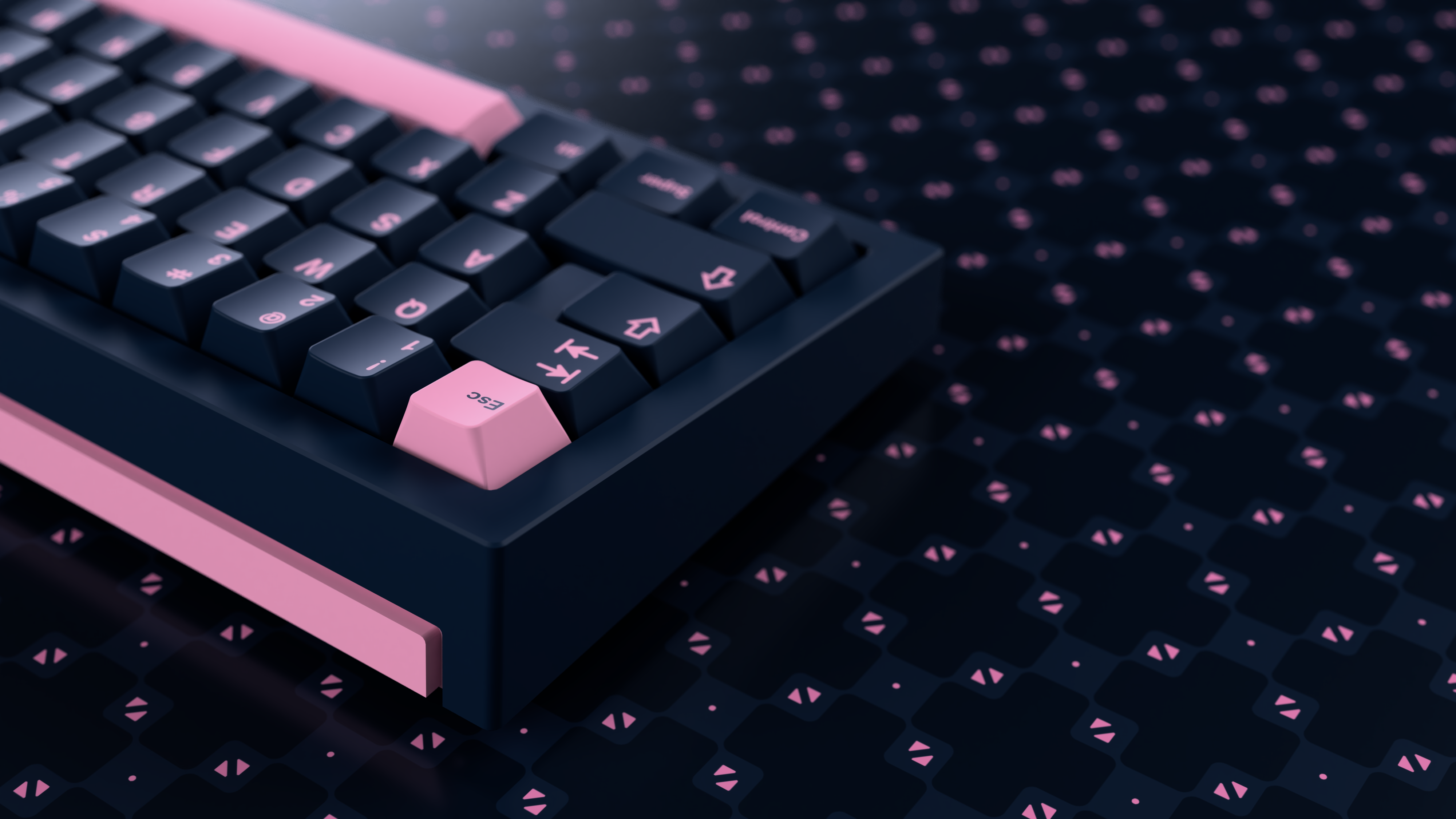 GMK Pink on Navy キーキャップ GMK Pink on Navy – CannonKeys
