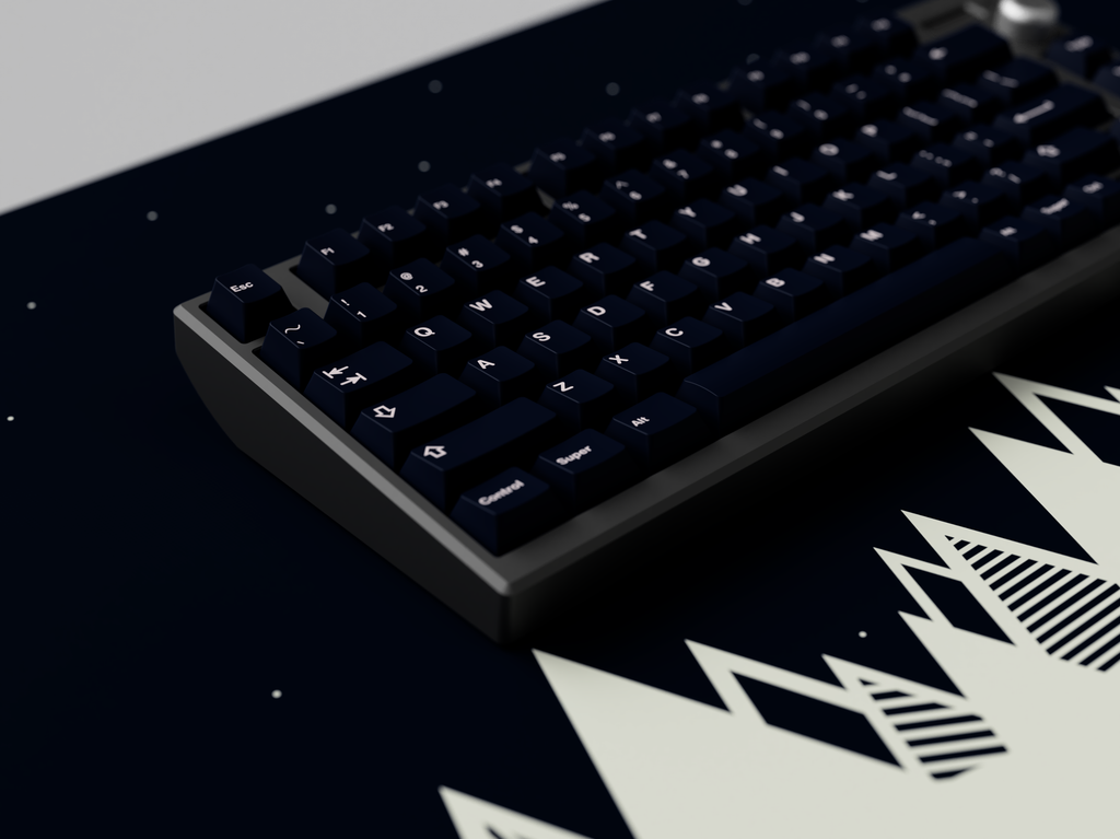 Deep Navy Deskmat CannonKeys