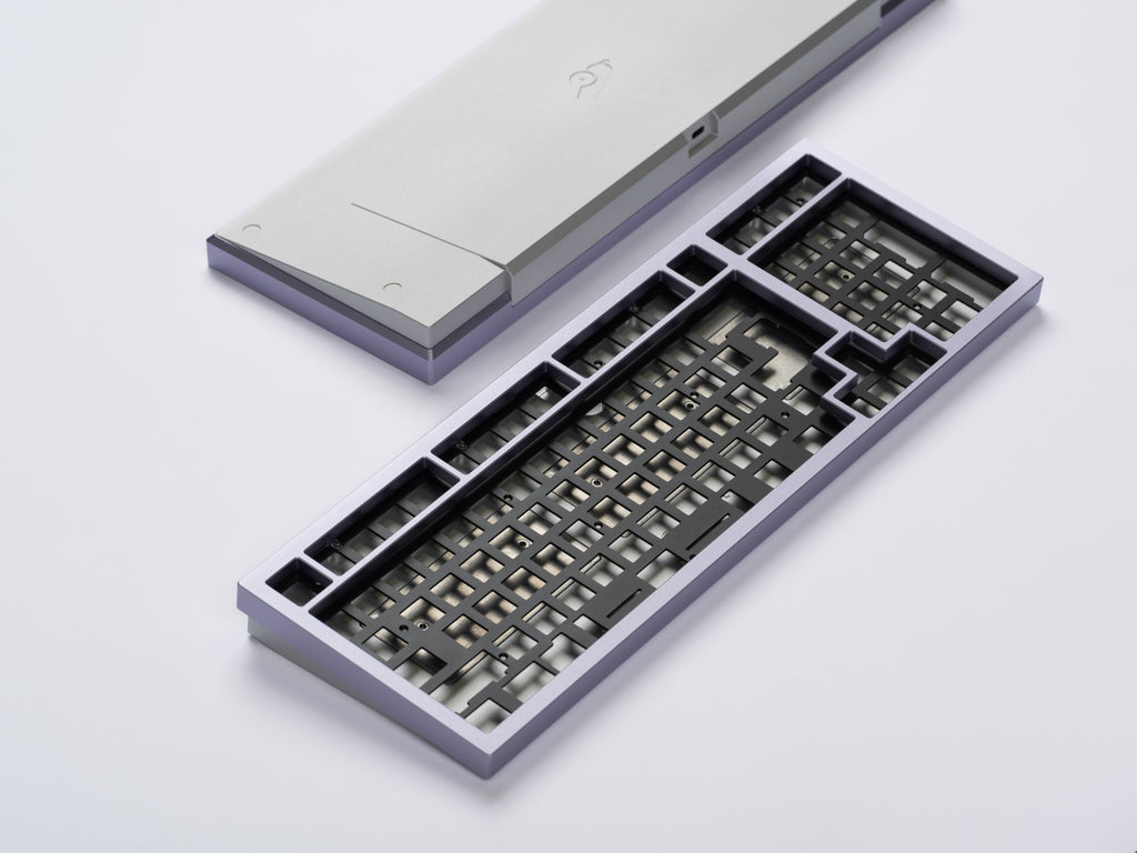 Brutal V2 1800 Keyboard in purple case finish and black alu plate